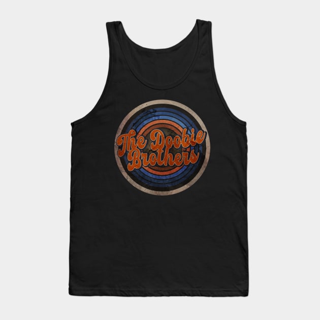 The Doobie Brothers blue color // circle retro Tank Top by JakQueApparels